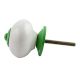 White Green Fitting Ceramic Knob